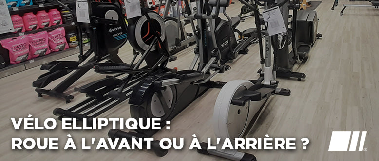 Vélo elliptique : roue d'inertie à l'avant ou à l'arrière ?