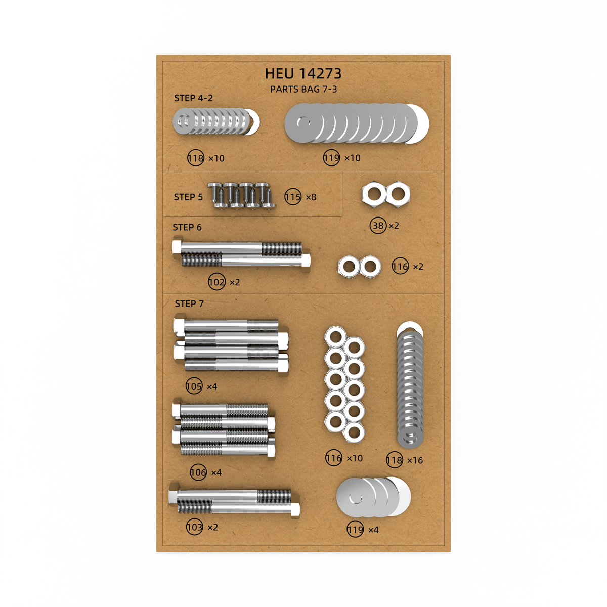 Kit de visserie 7-3
