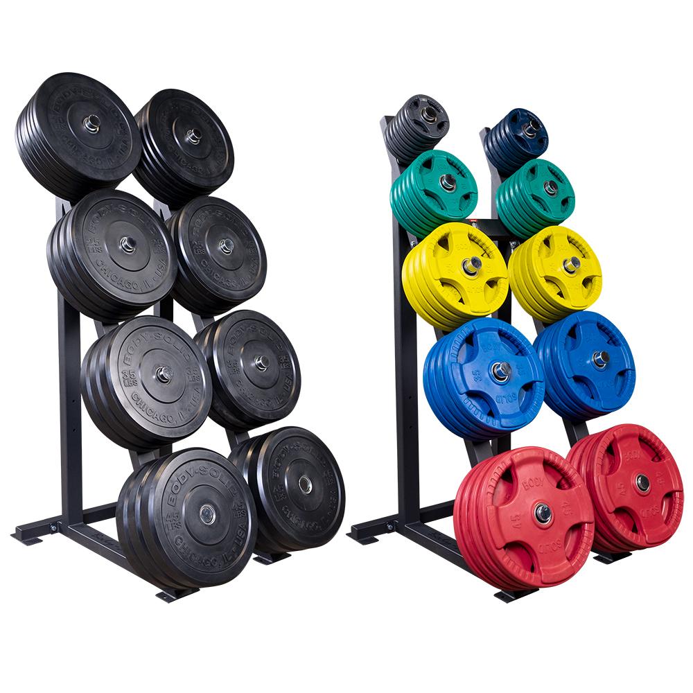 High Capacity Olympic Plate Rack BODYSOLID - FitnessBoutique