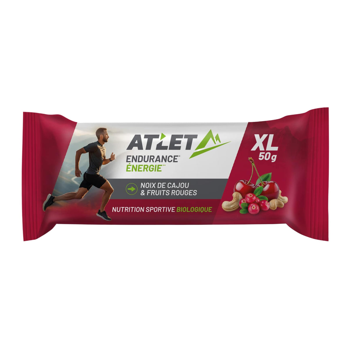 Barre Energétique Noix de cajou & Fruits rouges Bio