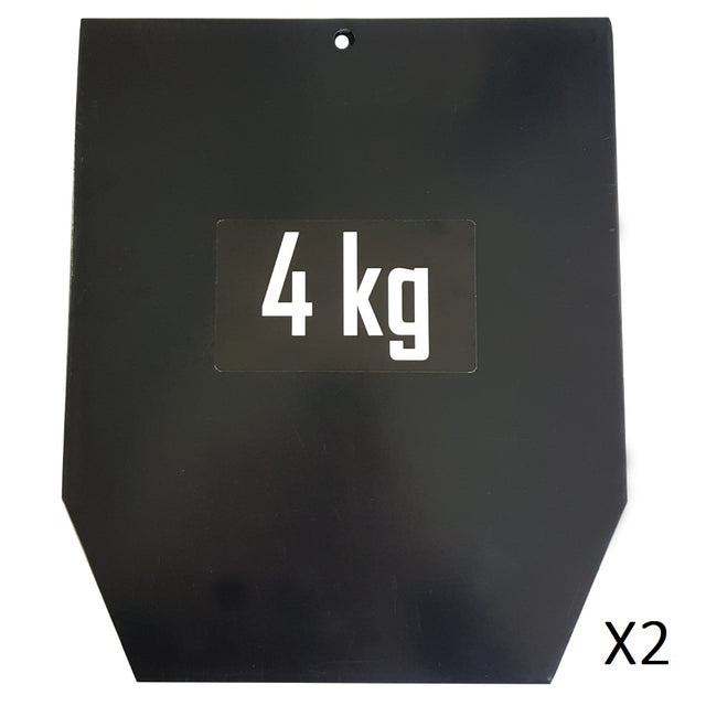 Plaques 4 kg pour gilet lesté 15 kg (la paire) SVELTUS - FitnessBoutique